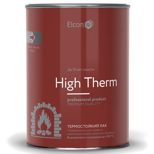 Elcon Лак термостойкий +250 0,8 кг.